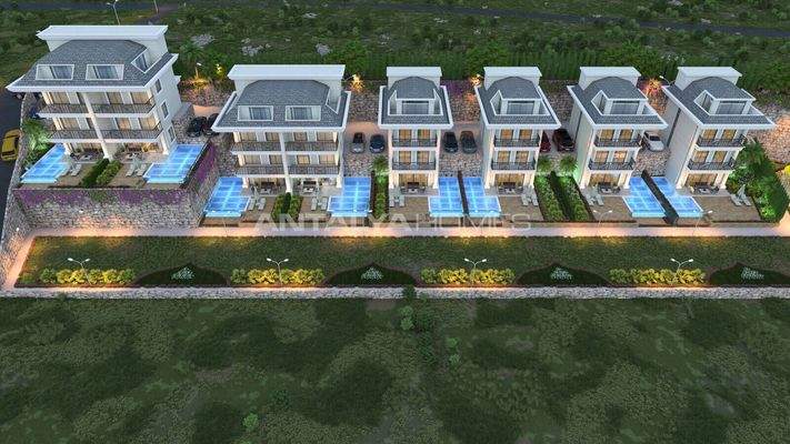 Elegant Houses with Private Pool and Garden in Alanya