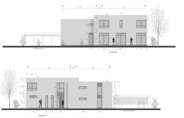 West- und Ostansicht