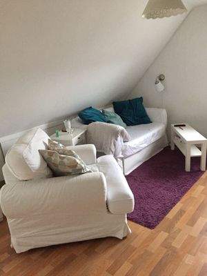 Gemütliche Dachgeschoss-Ecke