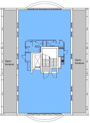 Grundriss 192 m² Büroetage
