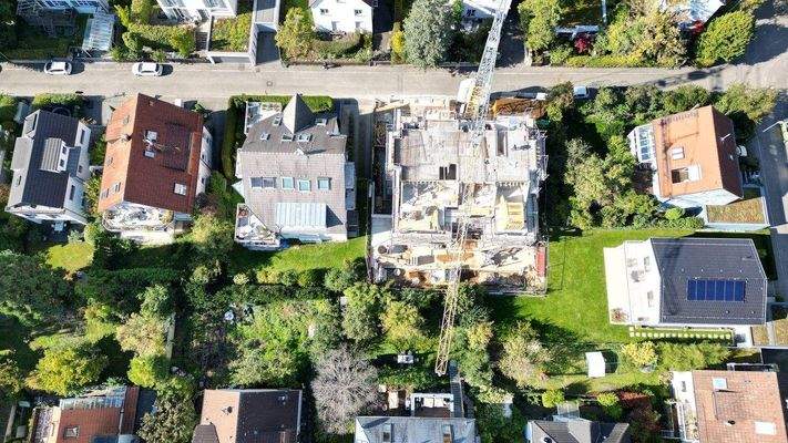 Ansicht Bauvorhaben von oben