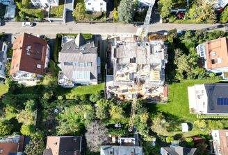 Ansicht Bauvorhaben von oben