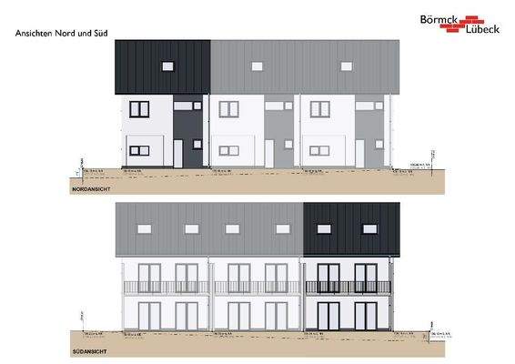 Ansichten Nord und Süd