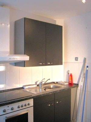 Küche mit Einbauküche