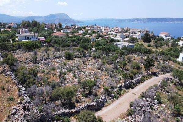 Kreta, Kokkino Chorio: Grundstück mit unverbautem Meerblick zu verkaufen