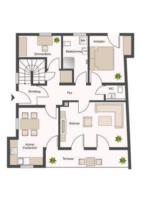 Grundriss Erdgeschoss Neubau