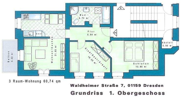 Grundriss - WE5 im 2.OG