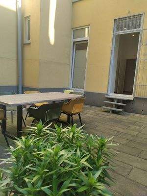 Terrace with direct entrance into the aparatment