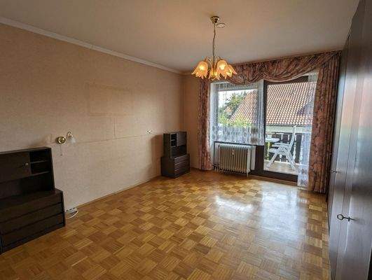 Schlafzimmer mit Balkonzugang