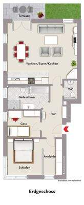 mit Beispielmöblierung