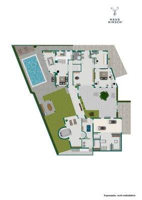 Grundriss Erdgeschoss + Außenbereich