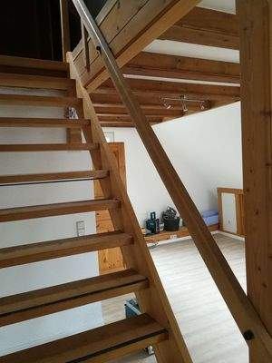 Treppe zum Spizboden