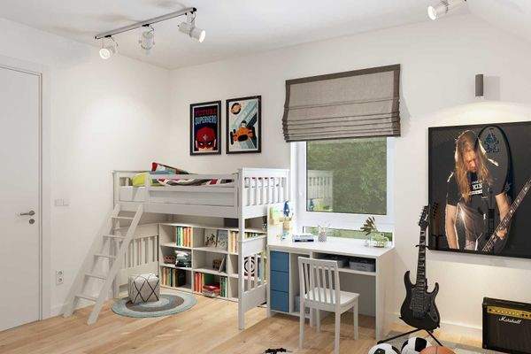 Kinderzimmer 1 im Dachgeschoss