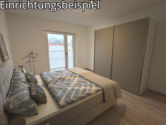 Schlafzimmer, Musterwohnung