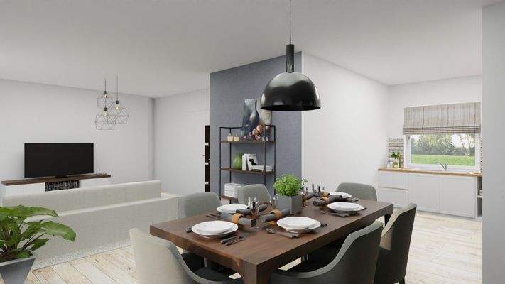 Mögliche Einrichtung Essbereich