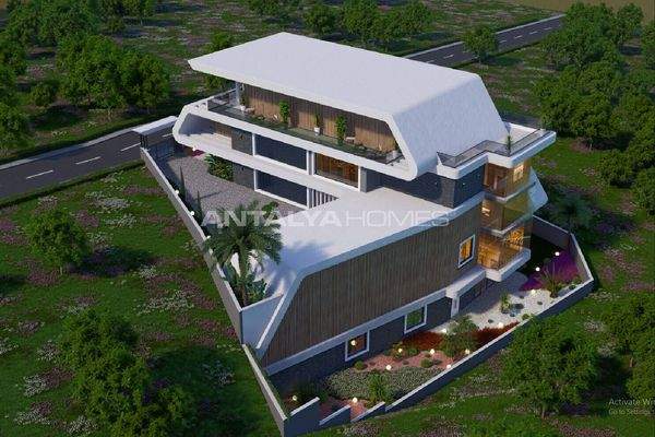 Detached Sea and Castle View House in Alanya Antalya