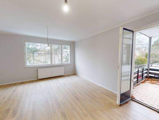 Ansicht II: Wohn- und Esszimmer