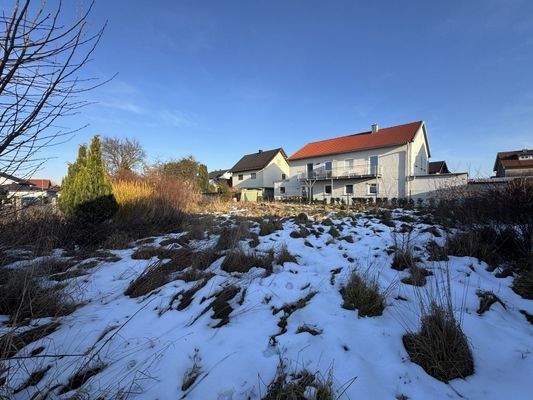 Grundstück - Blick von Südwest