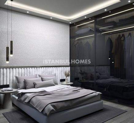 Flats in a Complex with Security in Kagithane Istanbul