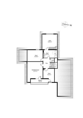 Grundrissplan Obergeschoss