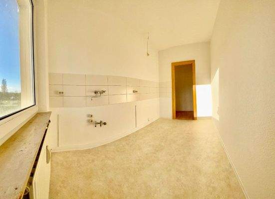 Küche mit neuem Fliesenspiegel