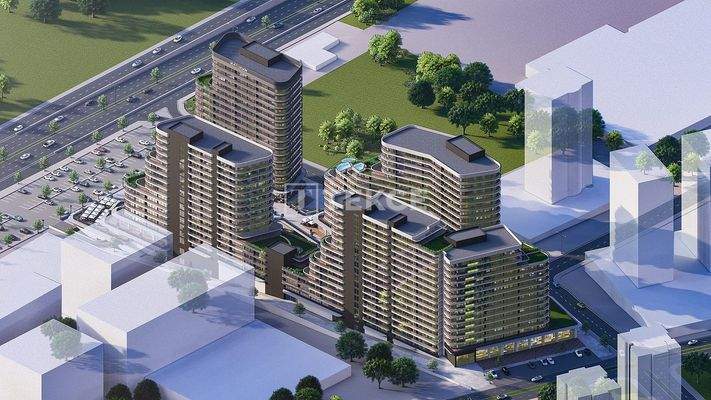 Apartments in a Mixed-Use Project with Indoor Pool in Ankara