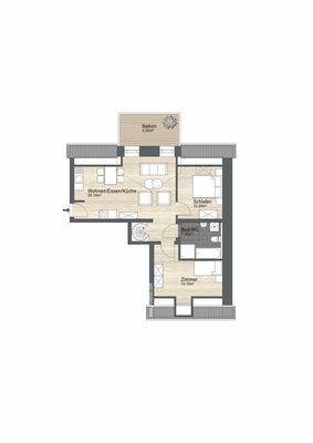 Grundriss WE 10