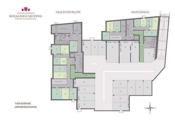 Grundriss Tiefgarage - Untergeschoss