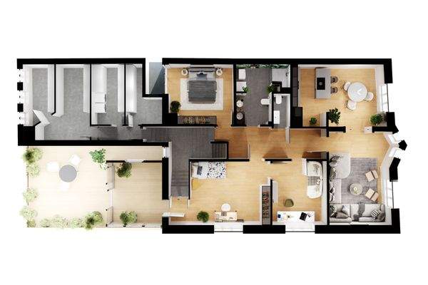 135 m² im kernsanierten Stadthaus