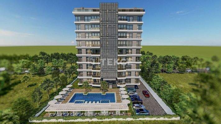 Stylish Apartments in a City View Project in Mahmutlar Alanya