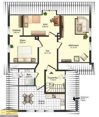 Wohnung im Dachgeschoss