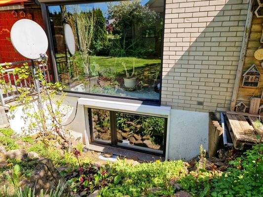 Böschung für Tageslicht im Souterrain