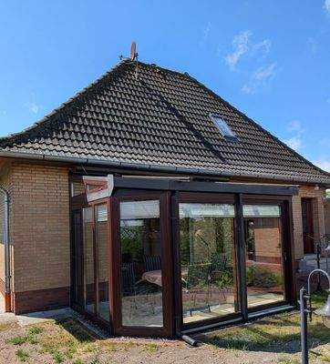 Rückansicht mit Wintergarten