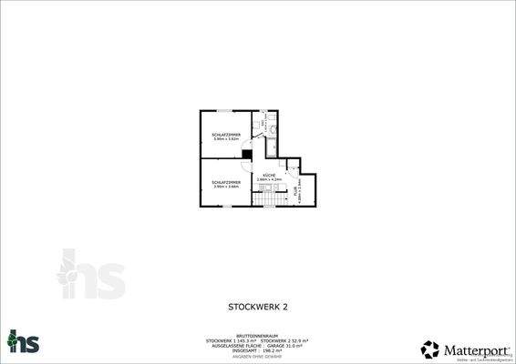 Grundriss Wohnhaus - Obergeschoss