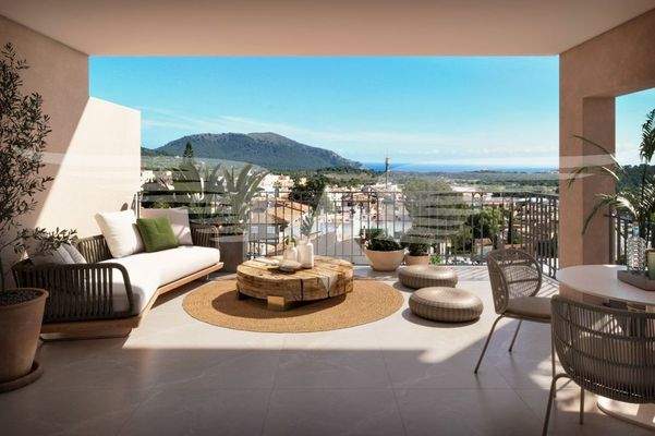 Visualisierte Terrasse