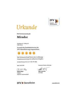 Klassifizierungsurkunde