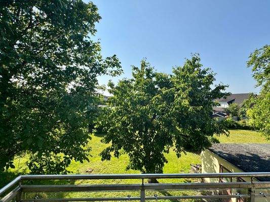 Blick vom Balkon