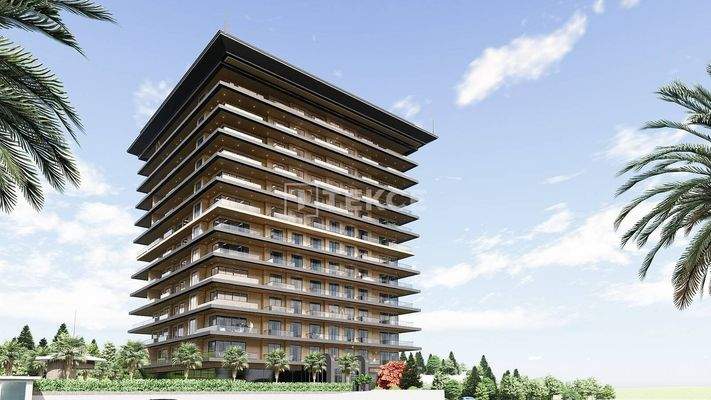 Elegant Real Estate 300 M from the Sea in Alanya Tosmur