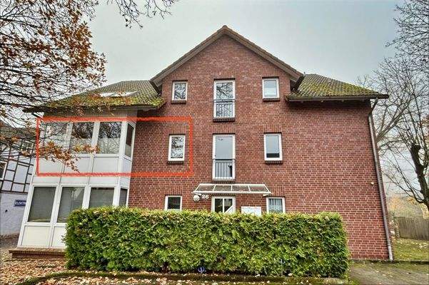 Nordseite des Hauses mit Eingangsbereich