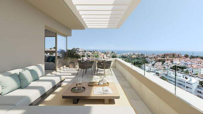 Apartments with Gardens and Pools in Mijas Spain