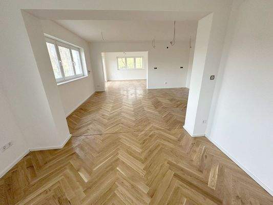 Essbereich, Küche, Wohnzimmer