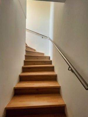 Treppe in den Spitzboden