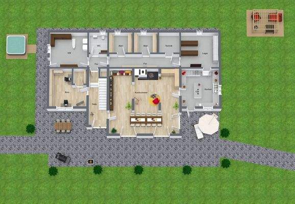 Grundriss Haupthaus EG