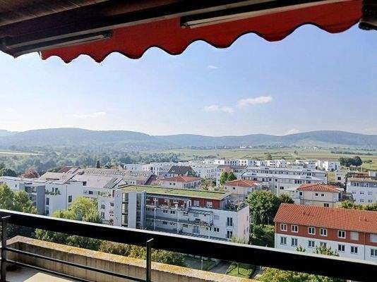 Fernblick Südwestbalkon_