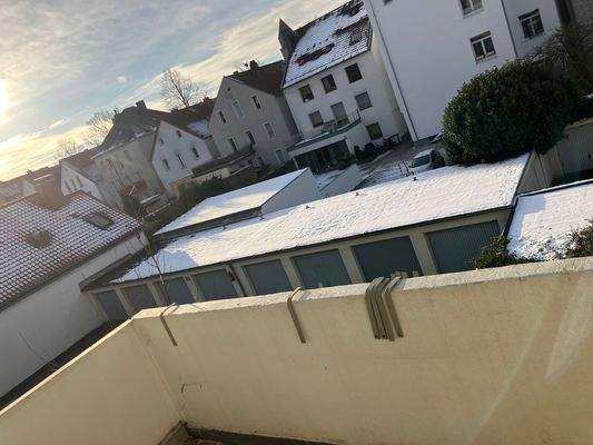 Blick vom Balkon