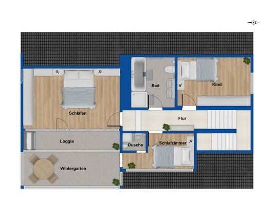 Grundriss Obergeschoss