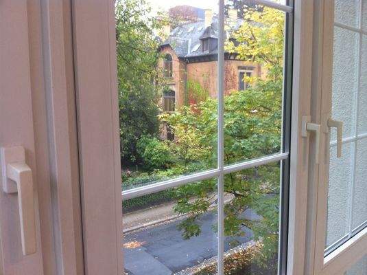 Ausblick aus Schlafzimmer