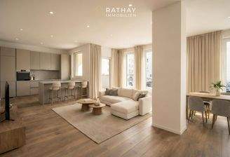 Visualisierung Wohn- und Essbereich