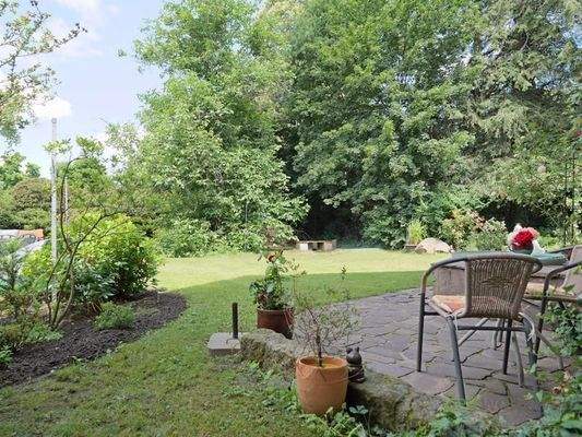 Terrassenausblick in den Garten