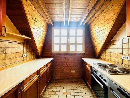 Rustikale Dachküche